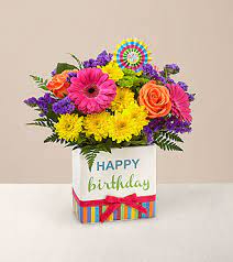 Birthday Brights Bouquet  in Calgary, AB | PANDA FLOWERS SUNRIDGE
