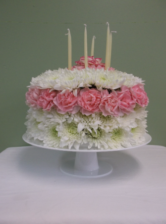 BIRTHDAY CAKE ARRANGEMENT in Springfield, VT | WOODBURY FLORIST BIRTHDAY CAKE ARRANGEMENT in Springfield, VT | WOODBURY FLORIST