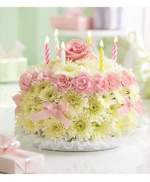 Happy Birthday Flower Cake