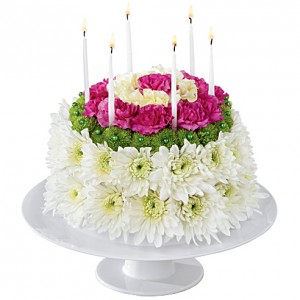 Birthday Cake Fresh Arrangement in Newmarket, ON | FLOWERS 'N THINGS FLOWER & GIFT SHOP