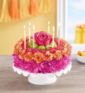 Birthday Cake of Flowers Telefloral