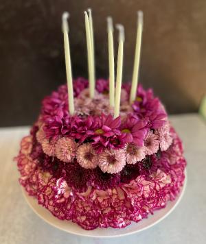 Birthday Cake of Flowers Flower cake