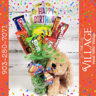 Birthday Candy Arrangement  in Texarkana, TX | The Village Floral & Gifts