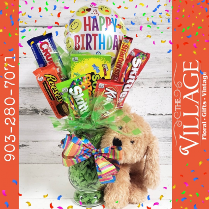 Birthday Candy Arrangement