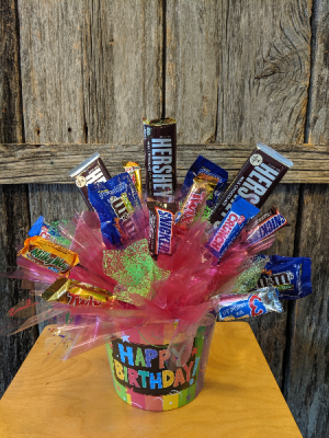 Birthday Candy Bouquet Candy box