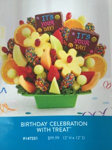 Birthday Celebration with  Treat Fruity Floret