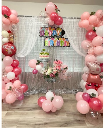 Birthday Decoration Flowers & Balloons in Sugar Land, TX | BOUQUET FLORIST