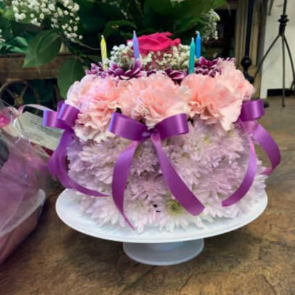 Birthday Dream Floral Cake Arrangement