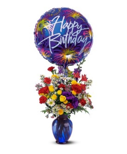 Birthday Fireworks Birthday Arrangement