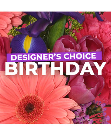 Birthday Florals Designer's Choice in Warrington, PA | BLUE VIOLET FLOWERS