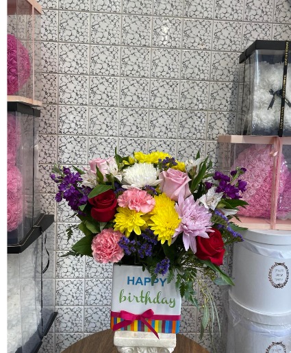 Birthday Florals Designer's  Flower Arrangement
