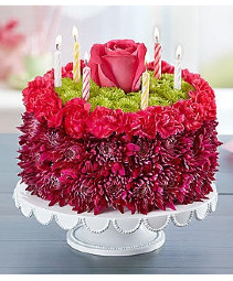 BIRTHDAY FLOWER CAKE® - CRIMSON 
