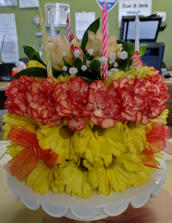 Birthday Flower Cake flower cake