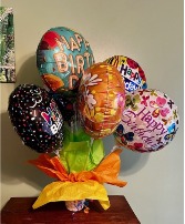 Birthday Mylar balloon bouquet 
