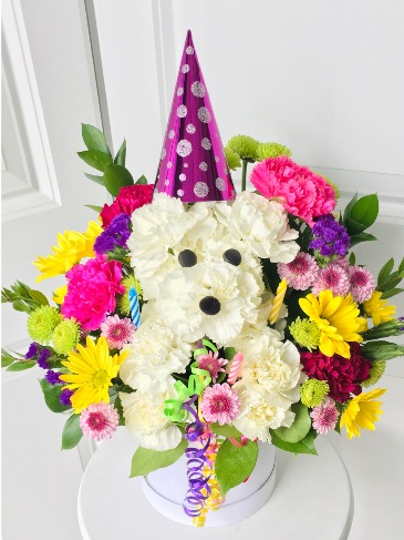 Birthday Puppy   in Whittier, CA | Rosemantico Flowers