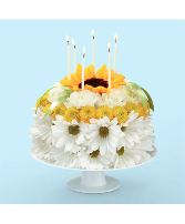 Birthday Smiles  Floral Cake