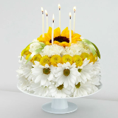 Birthday Smiles Floral Cake 