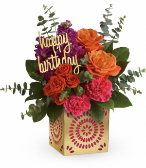Birthday Sparkle All-Around Floral Arrangement in Winnipeg, MB | KINGS FLORIST LTD Birthday Sparkle All-Around Floral Arrangement in Winnipeg, MB | KINGS FLORIST LTD