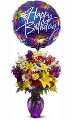 Birthday Surprise Includes Mylar Balloon