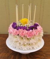 Birthday Surprise Floral Cake