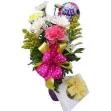 Birthday Surprise Vase/Candy Combo
