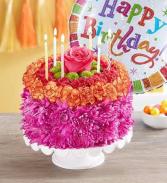 Birthday Wishes Flower Cake 