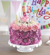 Birthday Wishes Flower Cake  