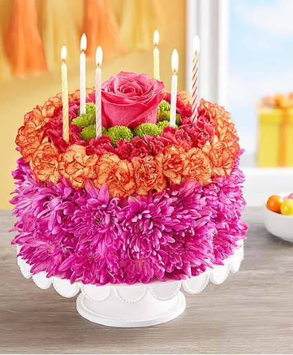Birthday Wishes Flower Cake  Birthday 