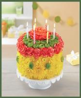 Birthday Wishes Flower Cake 