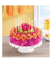 Birthday Wishes Flower Cake Vibrant Birthday Flowers in Easley, South Carolina | Xochitl Flower Shop