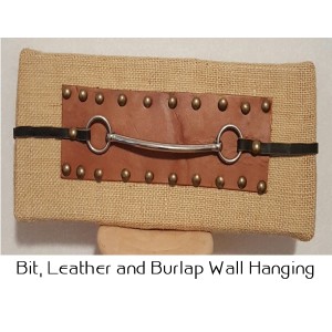 Bit Burlap And Leather Wall Hanging In Paris Ky Chasing Lilies Floral