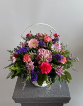 Bits & Blooms Basket Arrangement