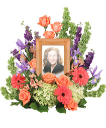 Bittersweet Twilight Memorial Memorial Flowers   (frame not included) 