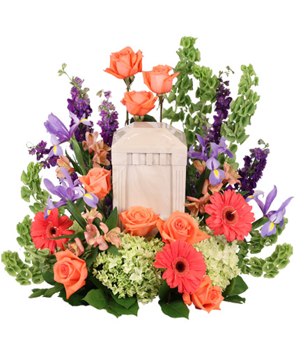Bittersweet Twilight Memorial Urn Cremation Flowers   (urn not included) 
