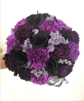 Black and purple wedding flowers gold canyon  mesa 