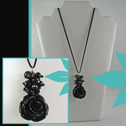 Black Antique Rose Jewelry