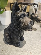 Black Westie door stop  Home decor