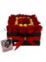 Black Box  Romantic arrangement with roses