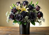 Black Elegance Vase Arrangement