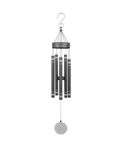Black Etched Wind Chimes