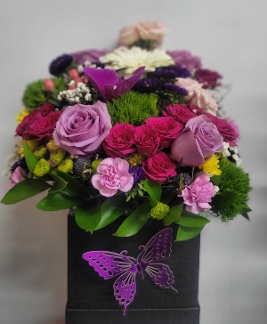 Black floral box  Any occasion 