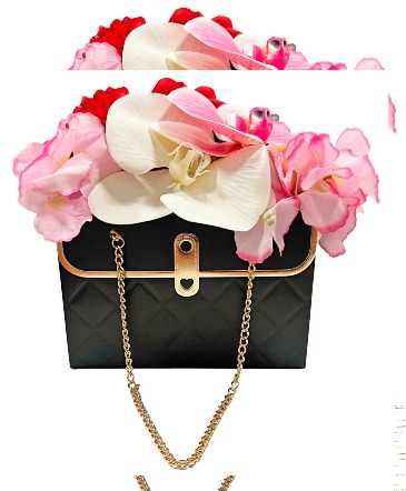 BLACK FRESH FLORAL PURSE POCKETBOOK FLORAL PURSE in Martinsville, VA | Unique Styles & Designs Floral Boutique BLACK FRESH FLORAL PURSE POCKETBOOK FLORAL PURSE in Martinsville, VA | Unique Styles & Designs Floral Boutique