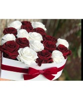 Black Heart Box Roses Valentine's