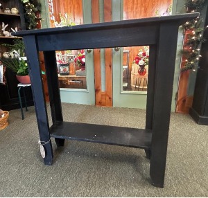Black Narrow Table with one shelf 