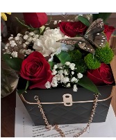 Black Purse Arrangement 