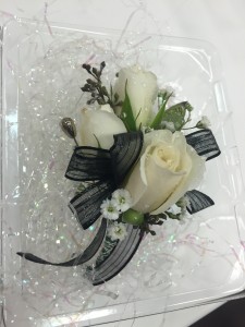 Black Ribbon Boutonniere Boutonniere