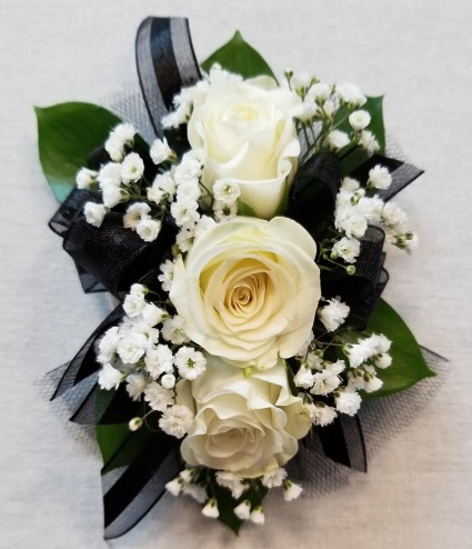 Black Ribbon Corsage