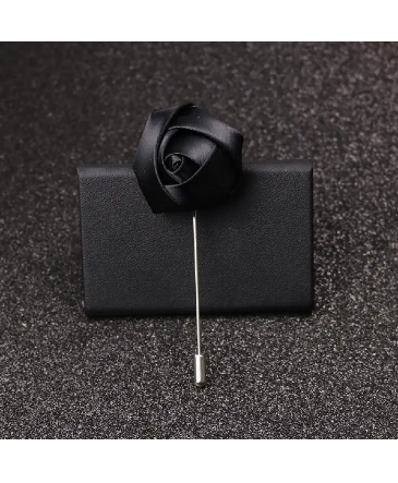 Black Rose Lapel Boutonniere in Newmarket, ON | FLOWERS 'N THINGS FLOWER & GIFT SHOP