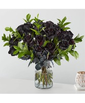 Black Roses Bouquet assorted flowers