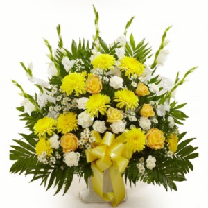 Blazing Basket Funeral Basket